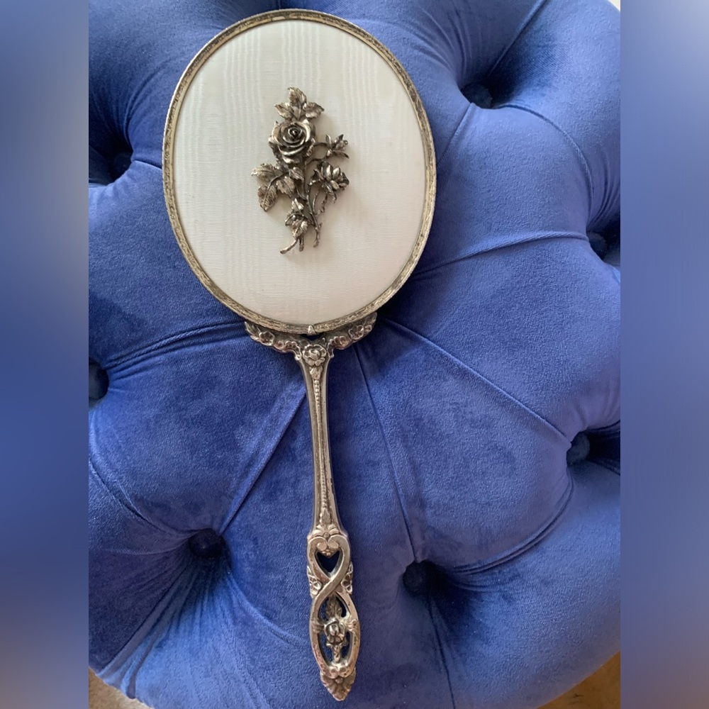 Ornate Large Hand Mirror